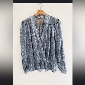 Zadig & Voltaire Blue Floral Women's Blouse